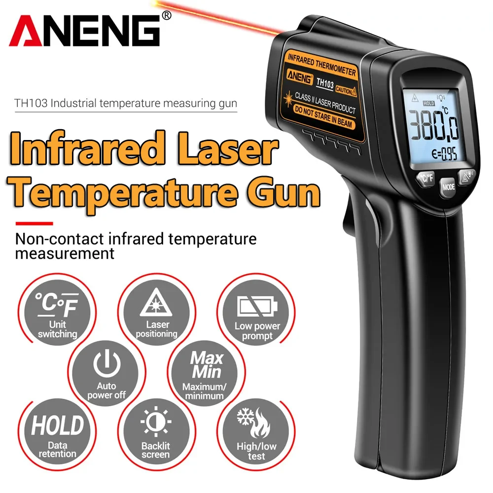 Industrial Laser Temperature Sensor - 적외선 레이저 온도 측정기 -20 °