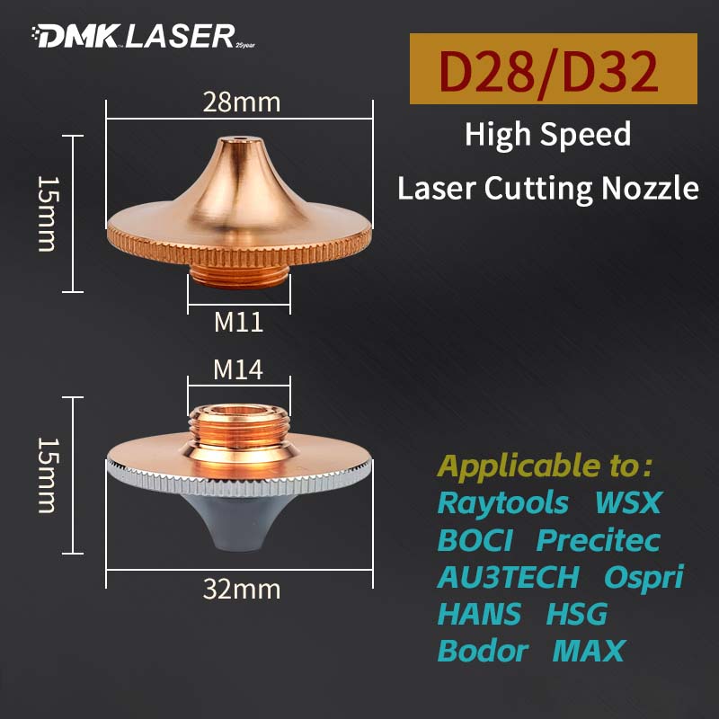 Industrial Laser Removal - D28/D32 고출력 고속 레이저 절단 노즐