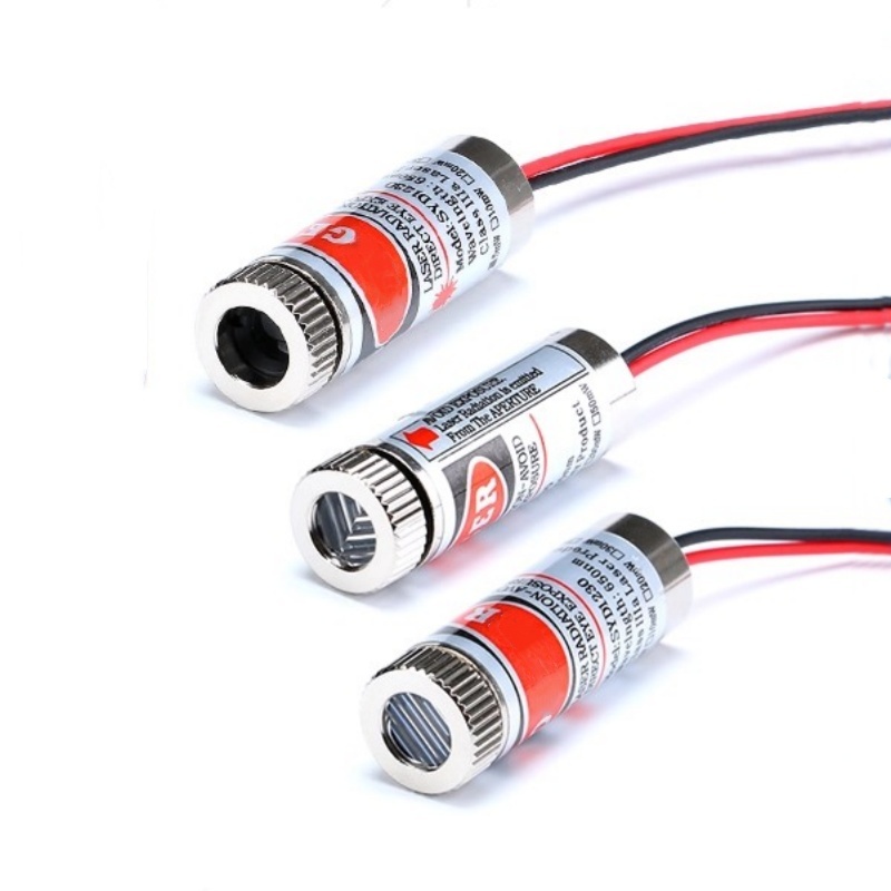 Industrial Laser Module - 650nm 5mW 레드 포인트/라인/크로스 레이저 모듈