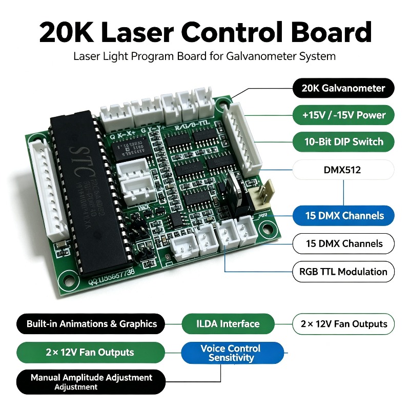 Laser Controller Board - 레이저 제어 회로 기판 20K 레이저