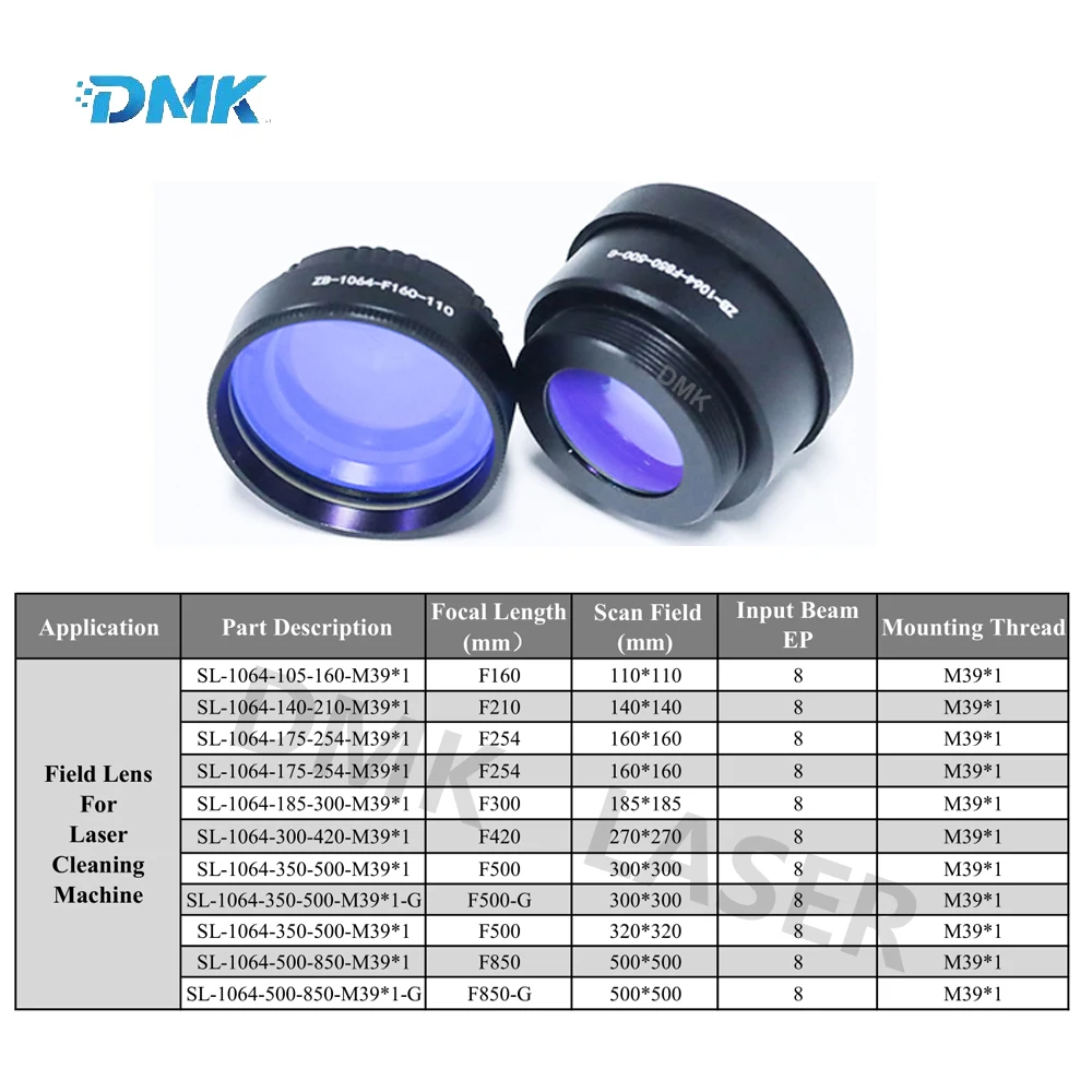 DMK F-세타 파이버 레이저 클리닝 머신 필드 렌즈  - Galvo Scan Head 리뷰 및 가격
