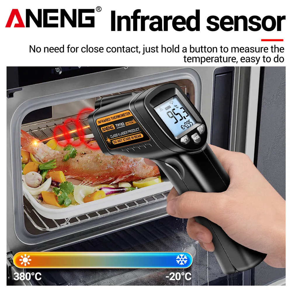 적외선 레이저 온도 측정기 -20 ° C~380 ℃   - Industrial Laser Temperature Sensor 리뷰 및 가격