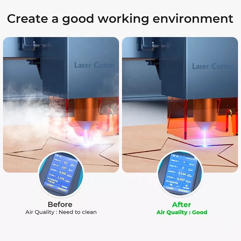 헤파 필터가 장착된 섬유 레이저 절단용 산업용 연기 정 - Industrial Fiber Laser Cutting Machine 리뷰 및 가격