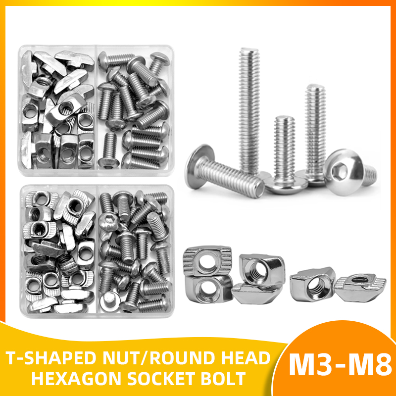T-너트 나사 키트 T 트랙 너트 2020 3030 시 - Aluminum T-Slot Profile 리뷰 및 가격