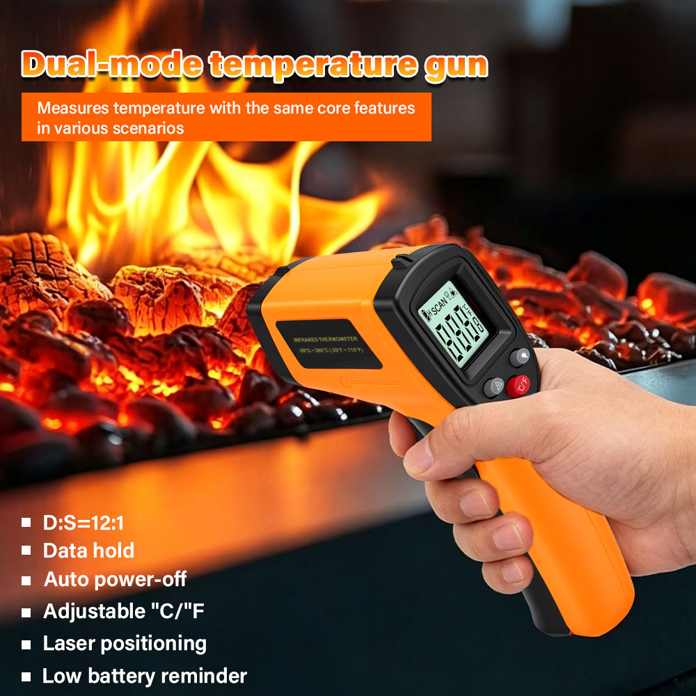 비접촉식 디지털 적외선 온도 측정기 ‑50‑400 ℃  - Industrial Laser Temperature Sensor 리뷰 및 가격