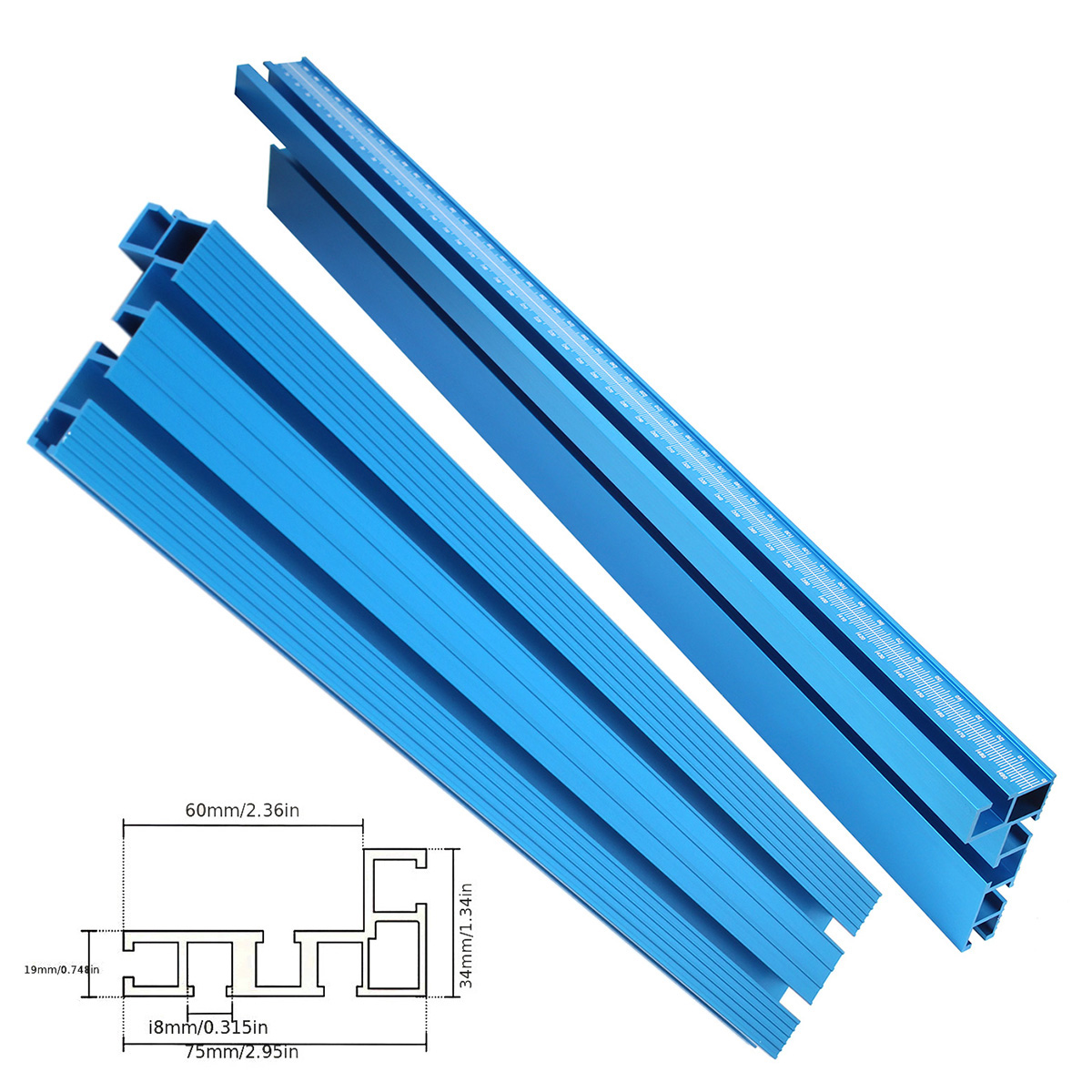 75 유형 파란색 알루미늄 프로파일 라우터 울타리 40 - Aluminum T-Slot Profile 리뷰 및 가격